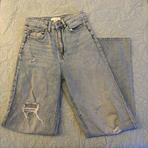 H&M Light Blue Straight Leg Jeans